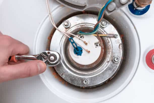 removing water heater junction box cover