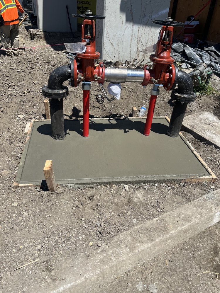 Above-ground backflow preventer installation for commercial property in the Bay Area